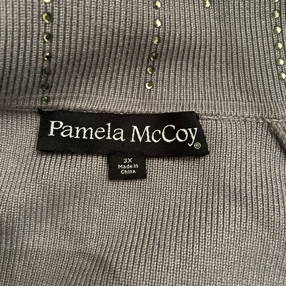 Gray Sweater Zipper Jacket 3X - Picture 10 of 11